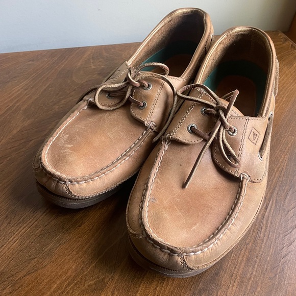 Sperry  Top Sider Classic Brown Leather Boat Shoes - Picture 5 of 10